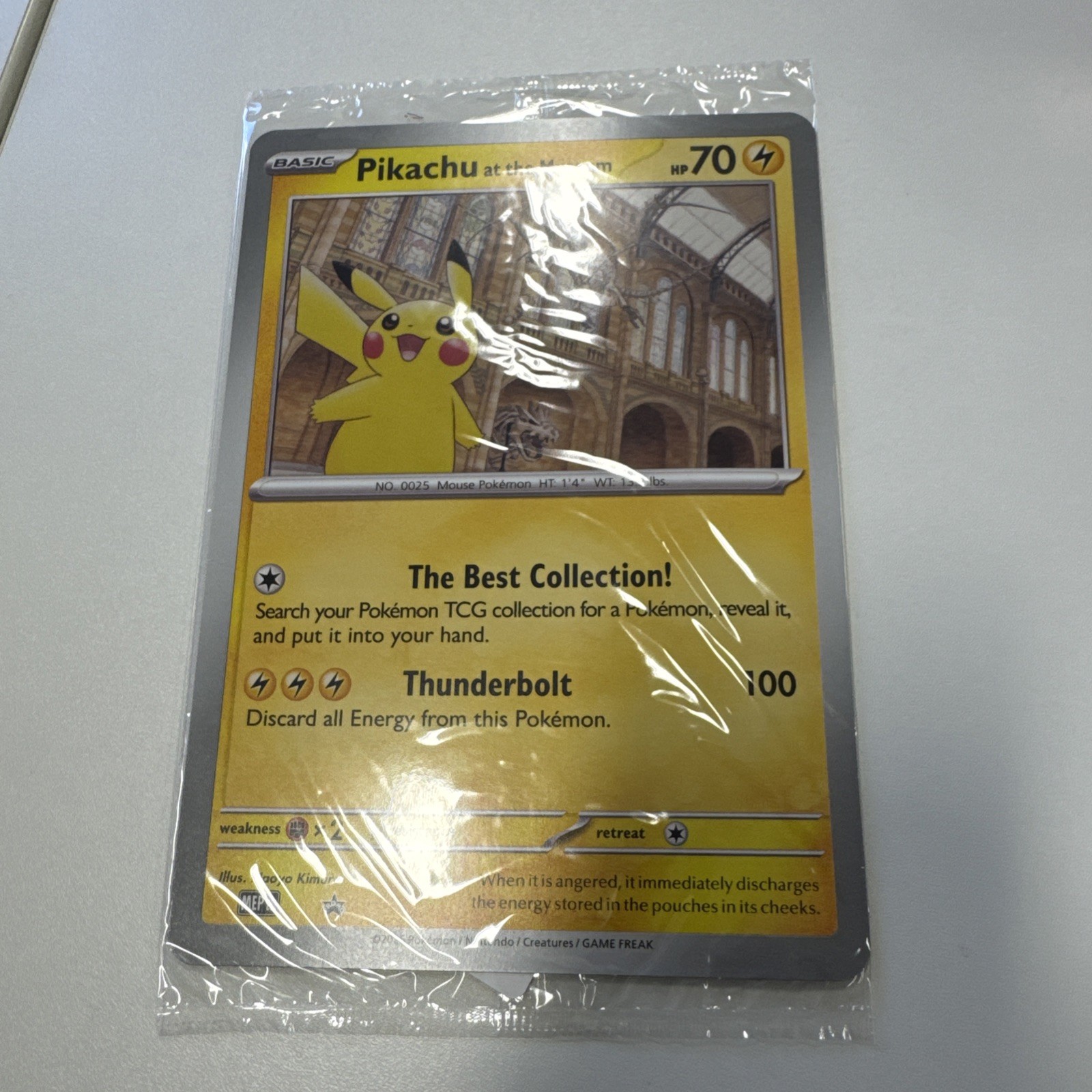Pickachu At The Museum - MEP EN Promo Card - Brand New Sealed! Pokemon TCG