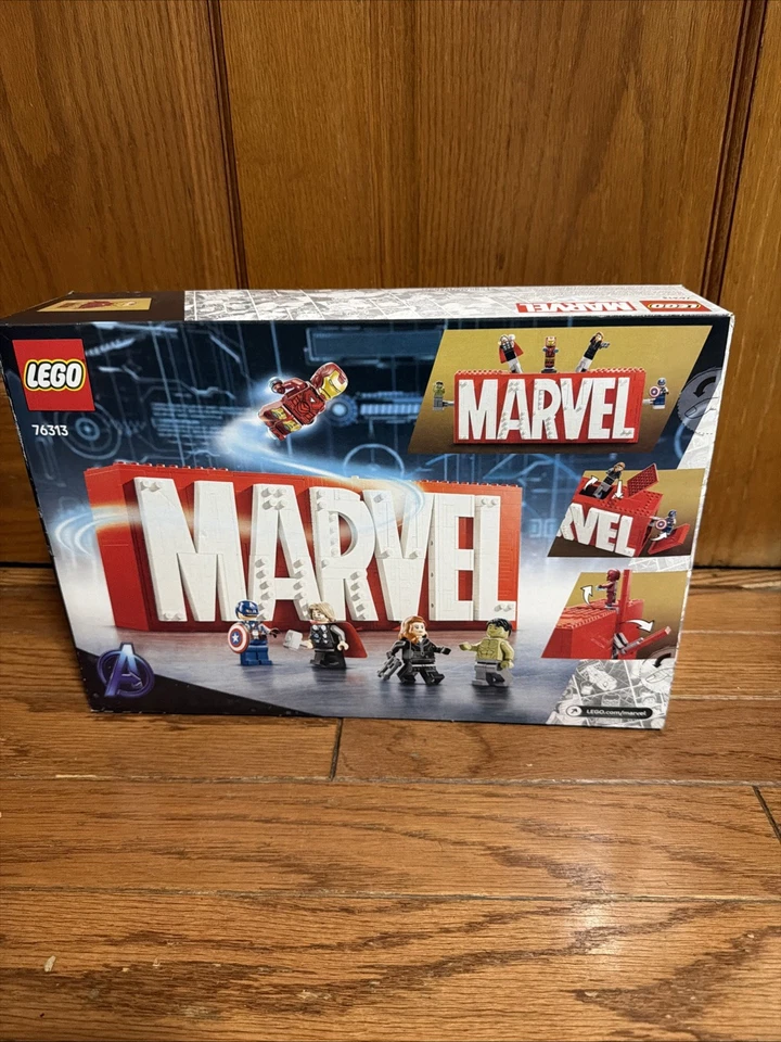 LEGO MARVEL SUPER HEROS:MARVEL LOGO & MINIATURES (76313) New Sealed C Details - Image 2 of 4