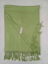 Pashmina 100% Pashmina Cashmere Scarf Shawl Wrap Bright Green 28 in x 72 in