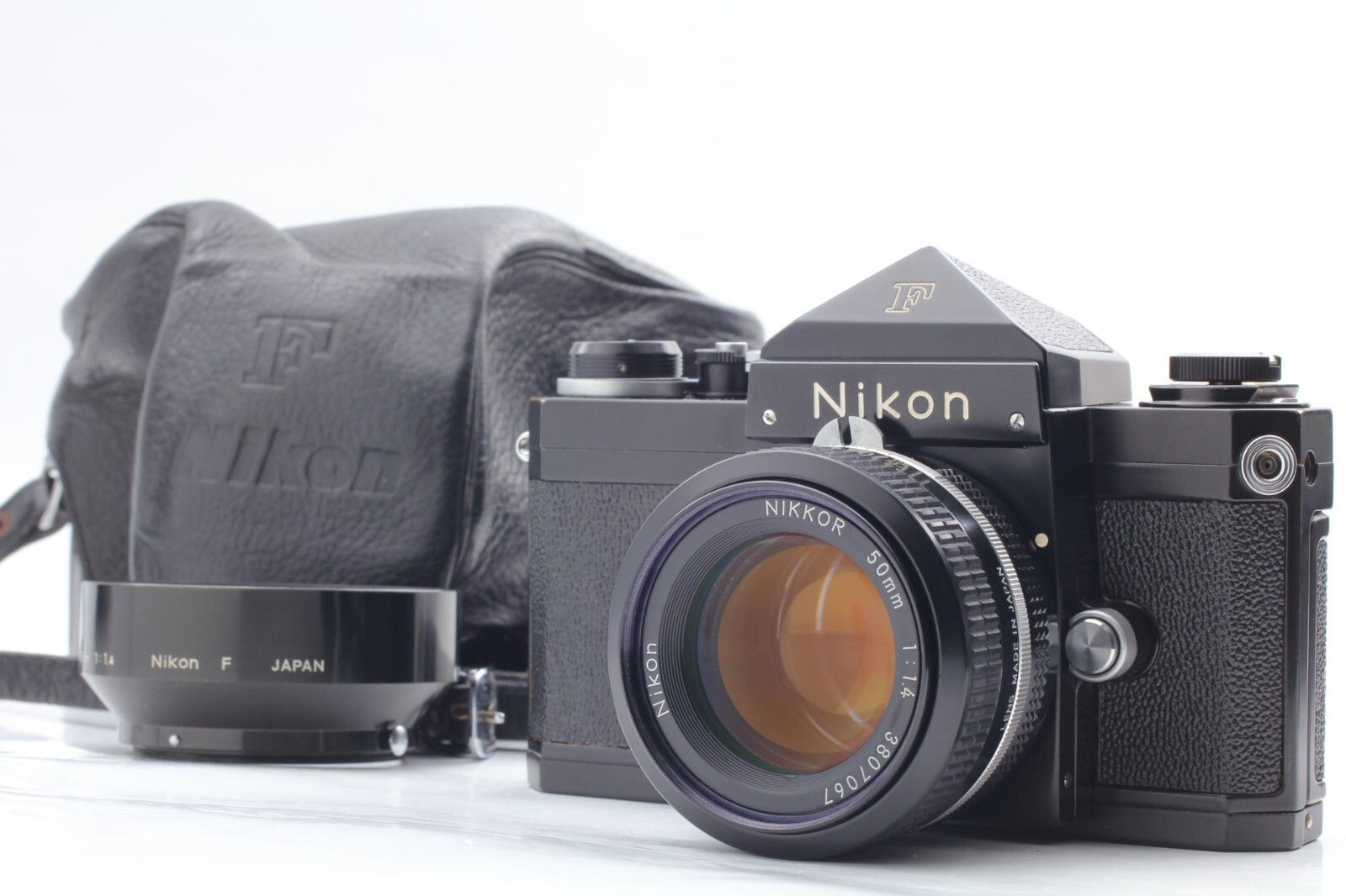 【N MINT -】 Nikon F 35mm Film Camera Eyelevel w/ Nikkor 50mm F1.4 Lens from...