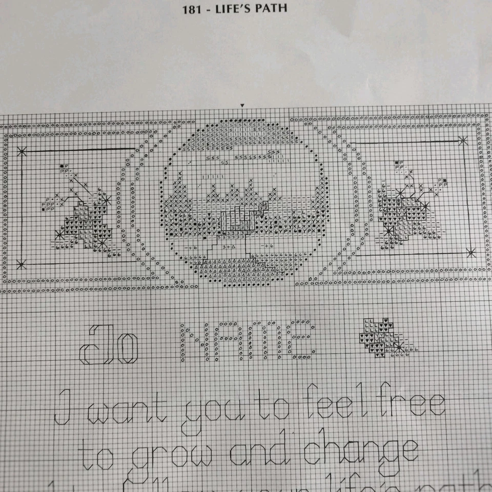 Imaginating Life's Path Inspirational Quote Graduation Counted Cross Stitch Kit - Image 4 of 4