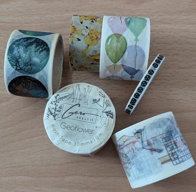 6x Washi Tape Pikachu/Gero/Mix (Scrapbooking scrapbook Masking Tape Deko basteln
