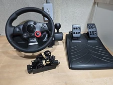 LOGITECH DRIVING FORCE E-X5C19 Driving force GT XBOX PS3 PC Untested