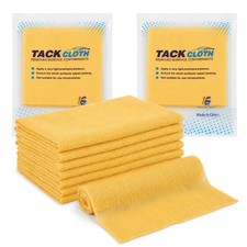 8 Pack Tack Cloths, Rags for Woodworking, 17.7 x 35.4 in Tac Yellow