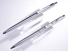 Vintage MCM Paper Mate Double Heart Steel Pen and Pencil Set USA #66