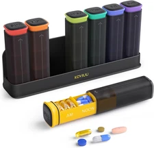 Weekly Pill Organizer 3X a Day, Detachable Pill Box 7 Day, Large 3 Times Daily P