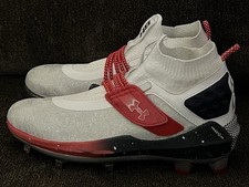 Under Armour Men's Harper 8 Low Baseball Cleats Red, White, Blue Color Size-7