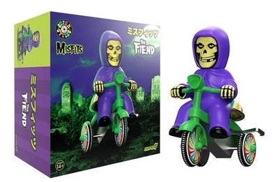 SUPER7 SUPER CYCLES MISFITS  FIEND -PURPLE CLOAK, GREEN TRIKE NEW!-SEALED!-MINT!