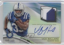 2013 Topps Platinum Veteran Refractor 40/125 Vick Ballard #AVP-VB Patch Auto 0b2