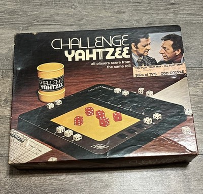 1974 Challenge Yahtzee Game E.S. Lowe Milton Bradley COMPLETE Vintage Dice Game