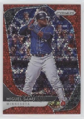 2020 Panini Prizm Tier II Quick Pitch Red Donut Circle 99/99 Miguel Sano 1u6