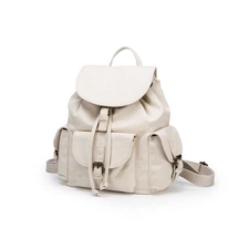 Fashion Backpacks New Canvas Bag Schoolbag Simple Drawstring Large Capacity B...