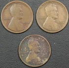 Lot of 3x 1914 S Lincoln Wheat Copper Cents 1C **POPULAR KEY DATE**