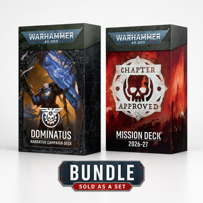 Warhammer 40K Dominatus Campaign Deck + Chapter Approved Mission Deck Bundle