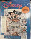 DISNEY FAMILY DINNER BY CHARLES BOYER 1990'S  CROSS STITCH COMPLETE KIT. — photo 1