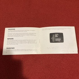 Mad Max Instruction Manual Only Nintendo Nes Authentic