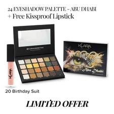 Abu Dhabi - 24 Shade Eyeshadow Palette + FREE Lipstick - Buy one & Get One