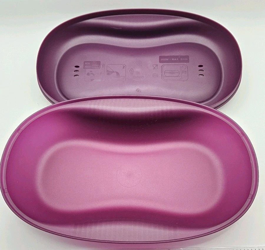 Tupperware Microwave Breakfast Maker Egg Omelet Cooker in Purple