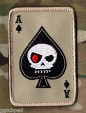 CJSOTF-A AFGHANISTAN NATIONAL ARMY ANASOC vêlkrö PATCH: ACE Terminator Skull