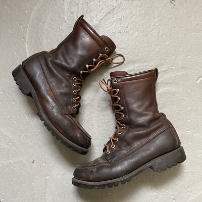 Vintage Red Wing Irish Setter Moc Toe Work Boots Made In USA 6.5 C