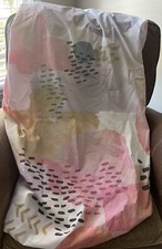 Pottery Barn Modern Baby Organic Lexi Crib Fitted Sheet Abstract Pink West Elm