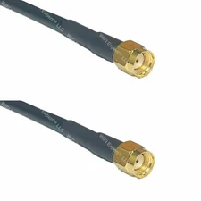 USA-CA LMR195 RP-SMA MALE to RP-SMA MALE Coaxial RF Pigtail Cable