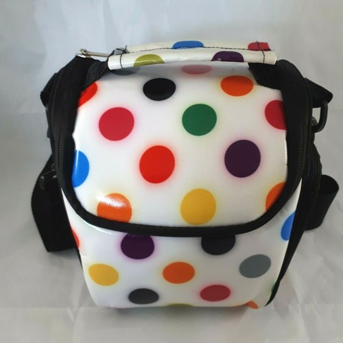 Studio C SLR Camera Carrying Case Multicolor Polka Dot Weather Resistant Pockets - Imagen 8 de 8