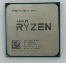 AMD R3 Ryzen 3 1200 Desktop Processor Socket AM4 YD1200BBM4KAE Quad-core 65W TDP