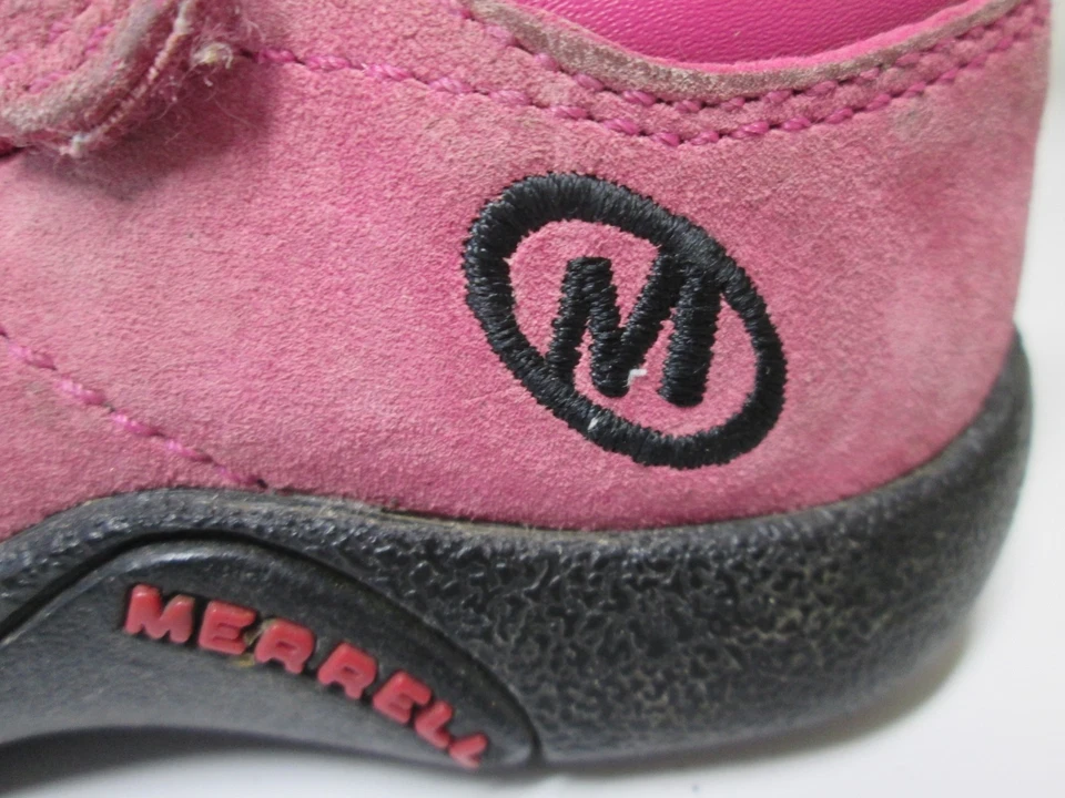 Merrell Baby Size 6 Flat Shoes Pink Sprint Hook & Loop Logo Comfort Footwear - Image 4 of 4