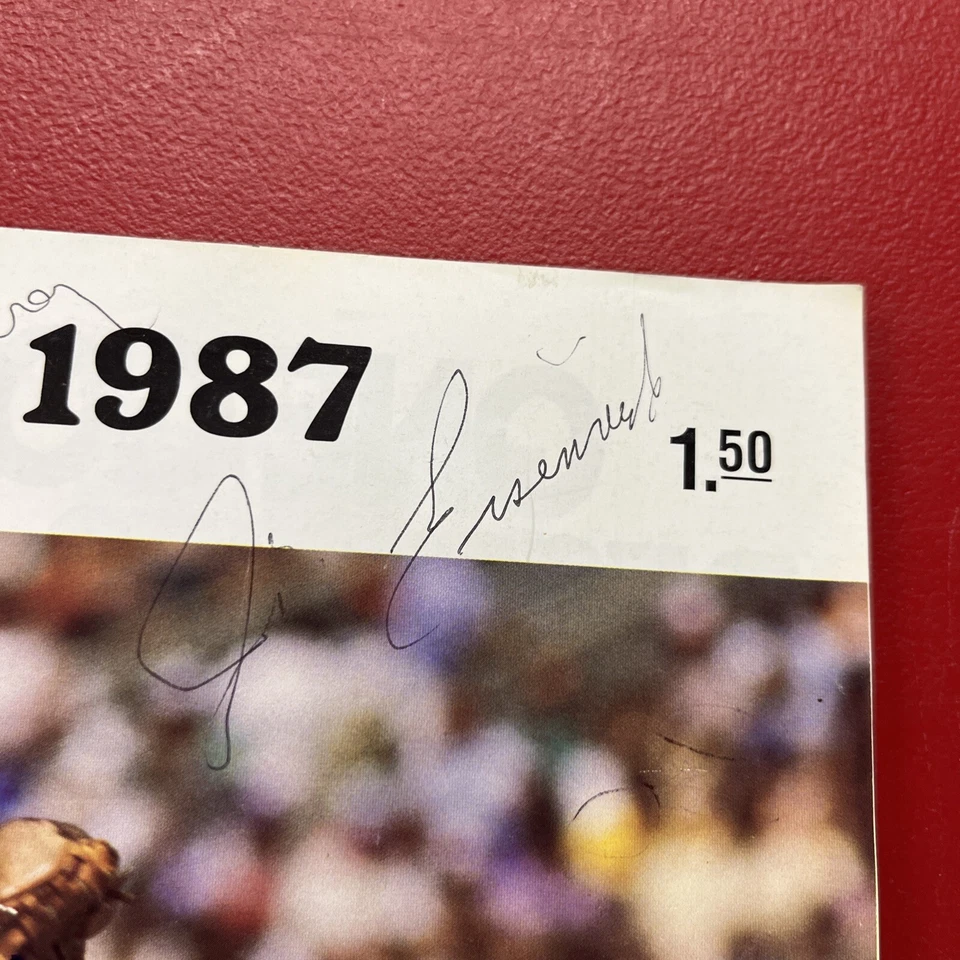 1987 Orioles v Royals Team Signed Scorecard Cal Ripken Jr, Eddie Murray JSA LOA - Image 4 of 4