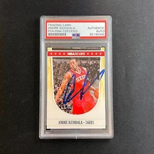 2012 Panini NBA Hoops #185 Andre Iguodala Signed Card AUTO PSA Slabbed