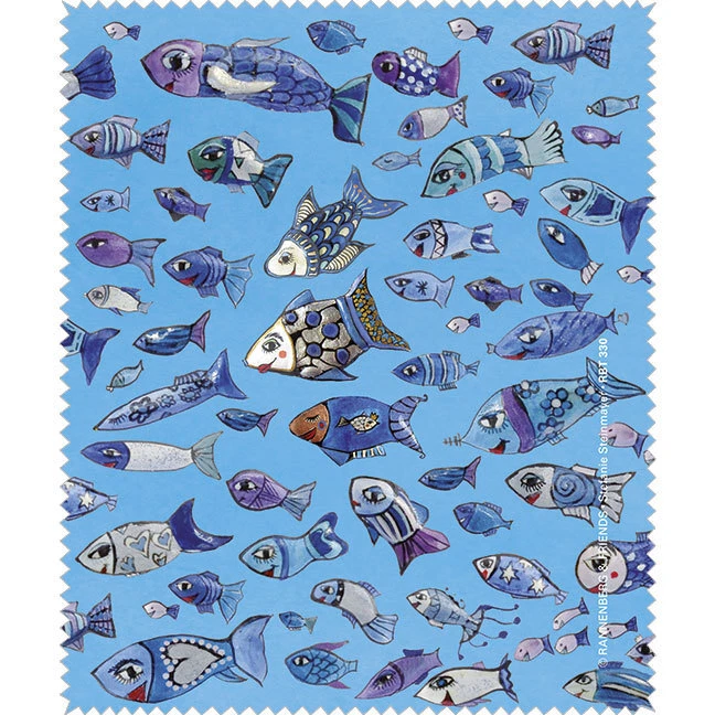 Rannenberg & Friends weiches Brillenputztuch Kleine Fische Stefanie Steinmayer