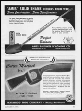 1946 Warwood Tool Wheeling West Virginia Cutter Mattock No. 1 Vintage Print Ad