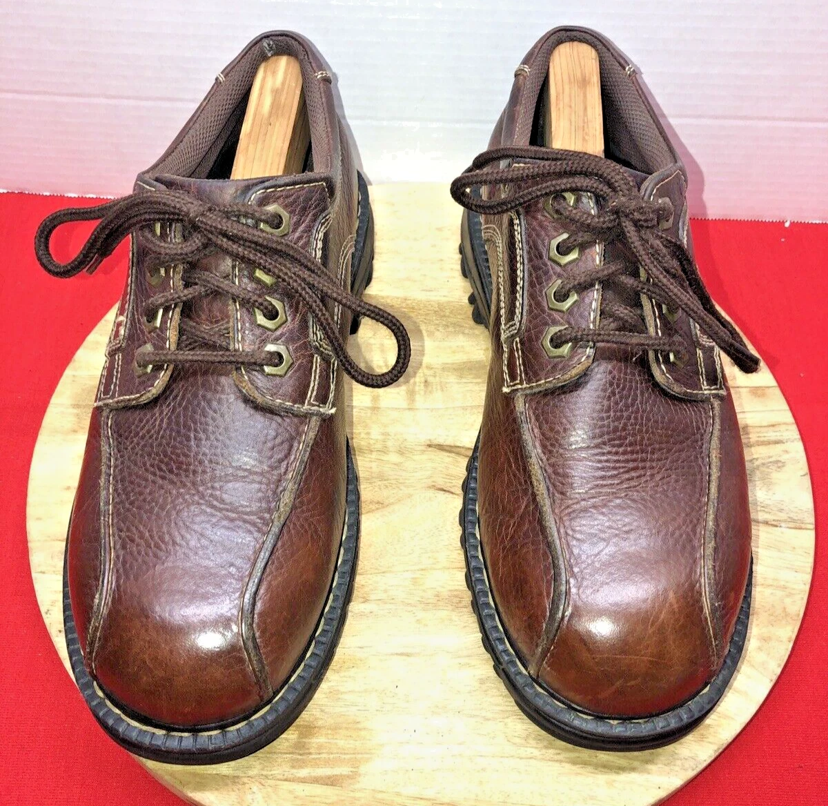 Mens HIGHLAND CREEK Shoes Brown Leather Sz 10 Like Dr Doc Martens