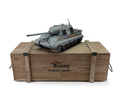 1/16 Torro German Jagdtiger RC Tank 2.4GHz Airsoft Metal Edition PRO Grey