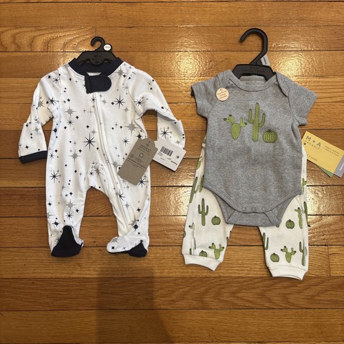 Preemie & Newborn Baby Unisex Gender Neutral Colors Outfit 100% Organic Cotton