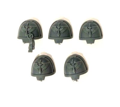 Dark Angels Upgrade 5 x GRAVIS ARMOUR SHOULDER PADS 40K (E)