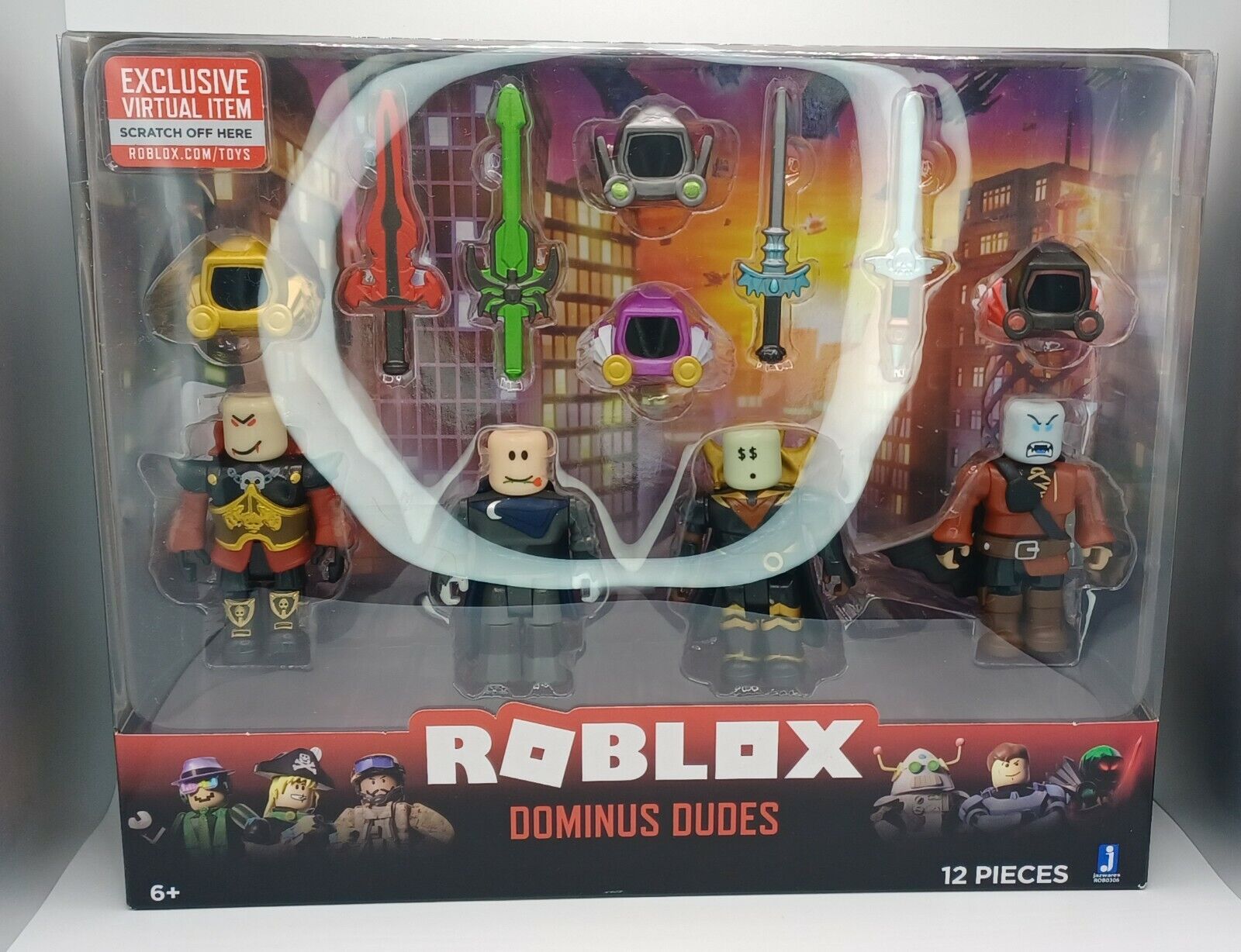 NEW Roblox Dominus Dudes Mix and Match Set of 4 Characters + Accessories +  Code