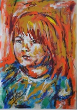 MIXED MEDIA PAINTING ON PAPER SIGNED SEMINI DATE 2009