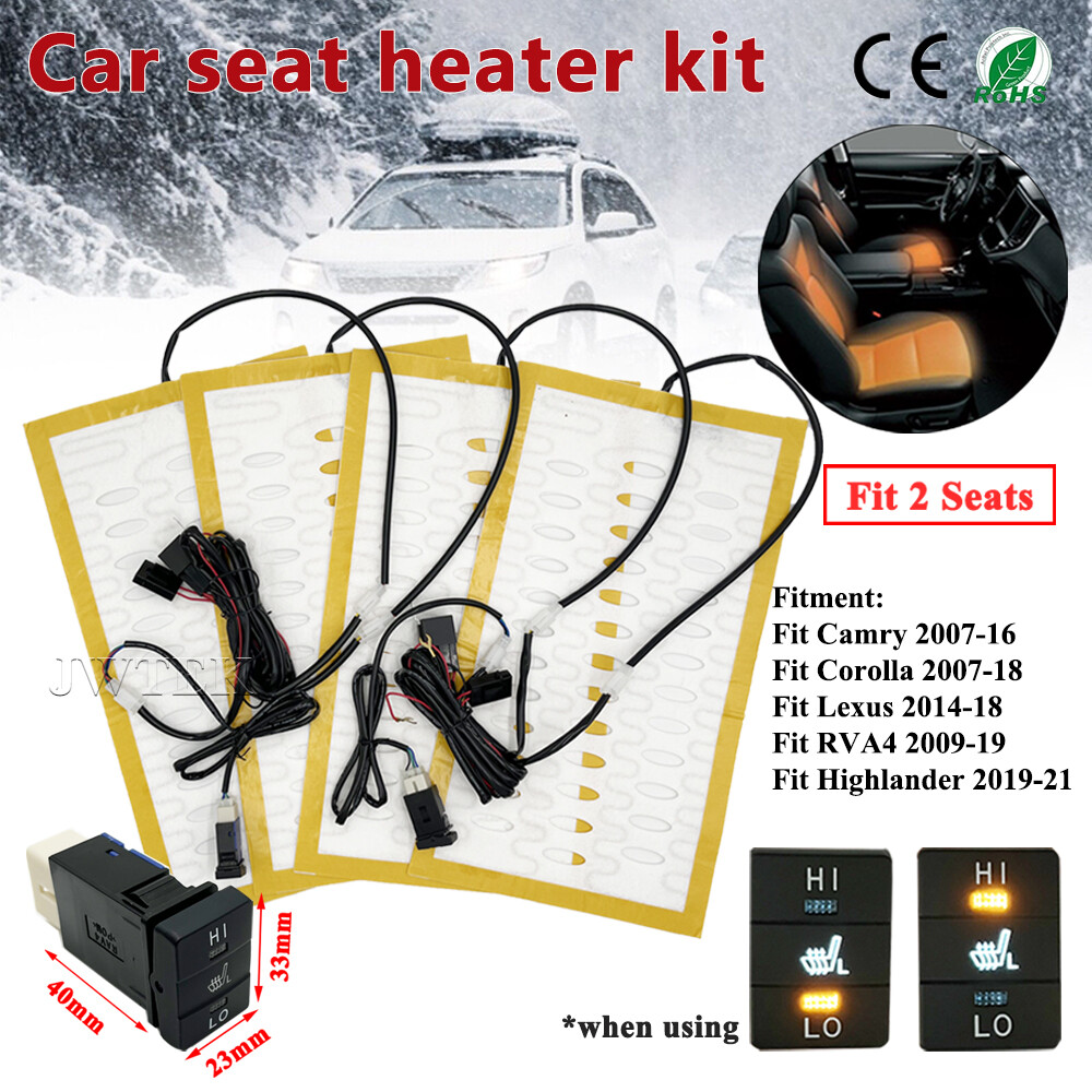 Leather Heated Seat Covers Sets Carbon Fiber Seat Heaters