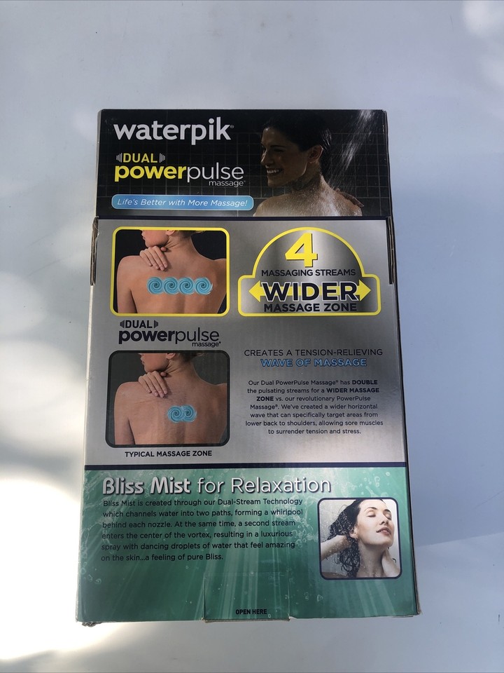 Waterpik ZZR769ME Dual Power Pulse Massage 6Spray Handheld Shower