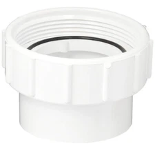 Waterway Plastics 400-6010 2.5" Union Nut x 2.5" Slip Tailpiece for Spa Pumps