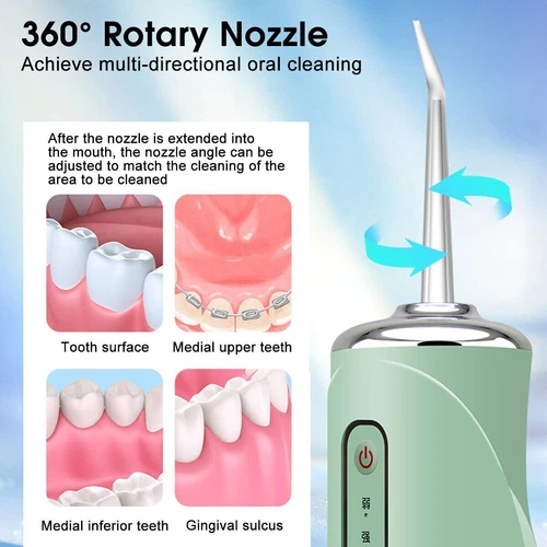 Oral B Irrigator Water Cordless Jet Dental Teeth Flossers Tooth Cleaner 4 Nozzle - Picture 4 of 17