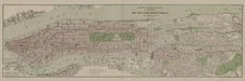1904 Map of Manhattan and Bronx New York