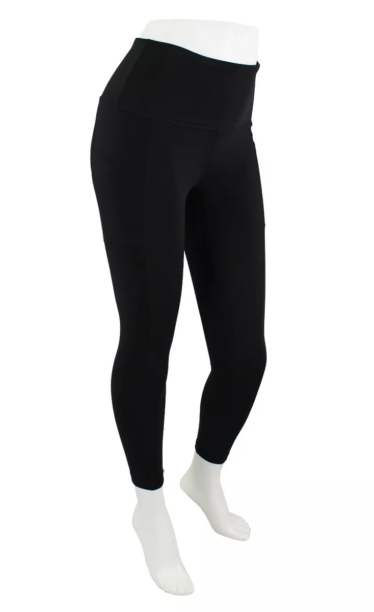 Yogalicious Lux Leggings Hi-Rise Ankle Length Stretch Legging AY72734, Black