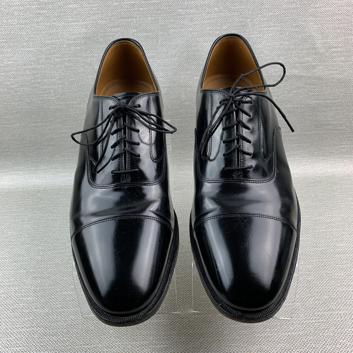 Johnston & Murphy 24-93110 Mens Black Leather Cap Toe Oxford Dress Shoes Size 12 Men main image 2