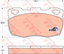 Plaquette de frein Rover 114