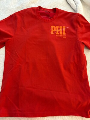 Philadelphia Phillies Nike T Shirt Men’s M Medium Red MLB Philly
