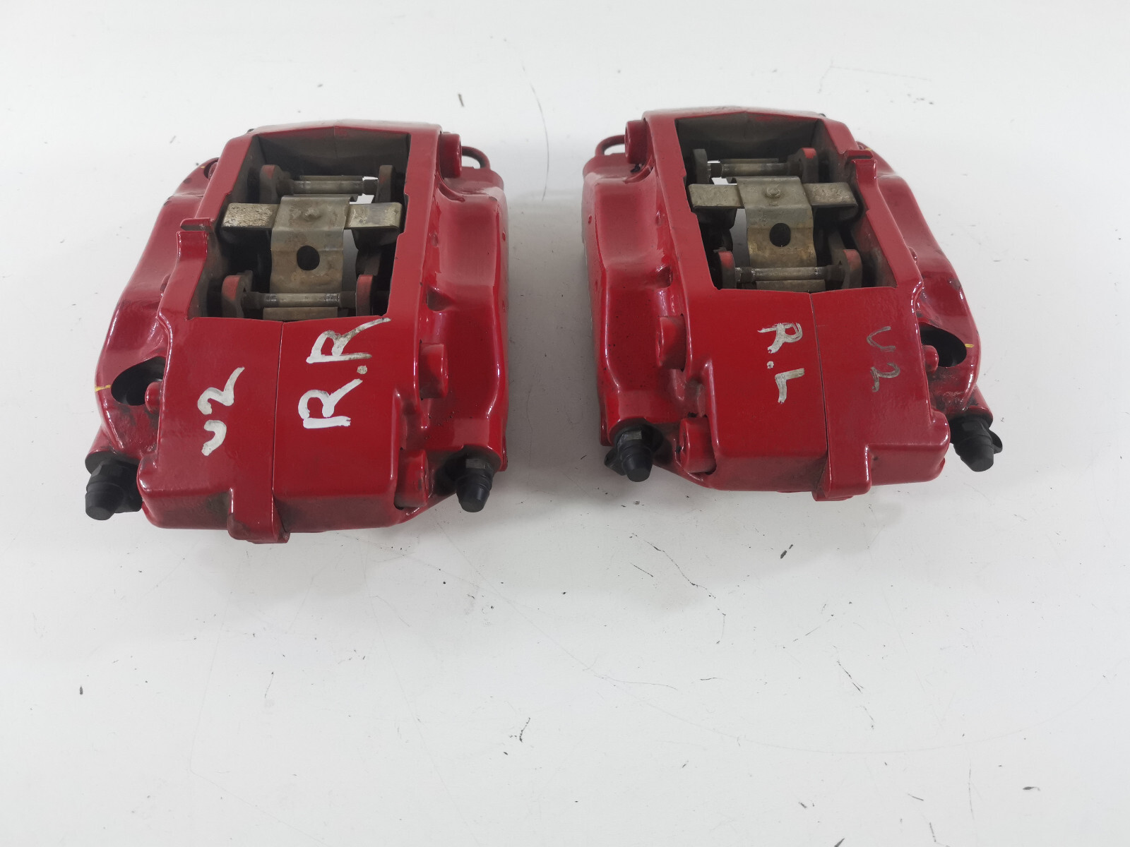 14 MASERATI GRANTURISMO REAR BREMBO RED BRAKE CALIPER SET OEM