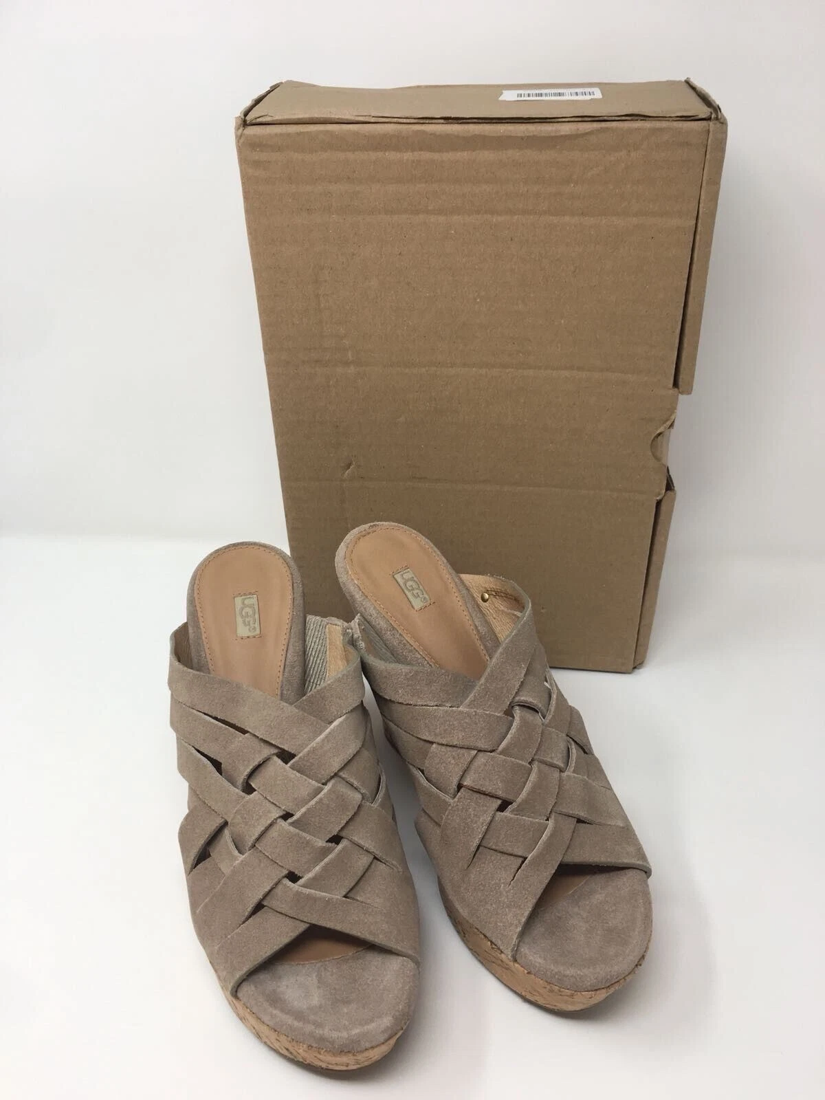 UGG Australia Nude Wedge Marta Slides UK 5 US 7